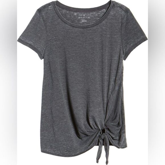 Caslon | Burnout Side Tie T-Shirt - Picture 3 of 5